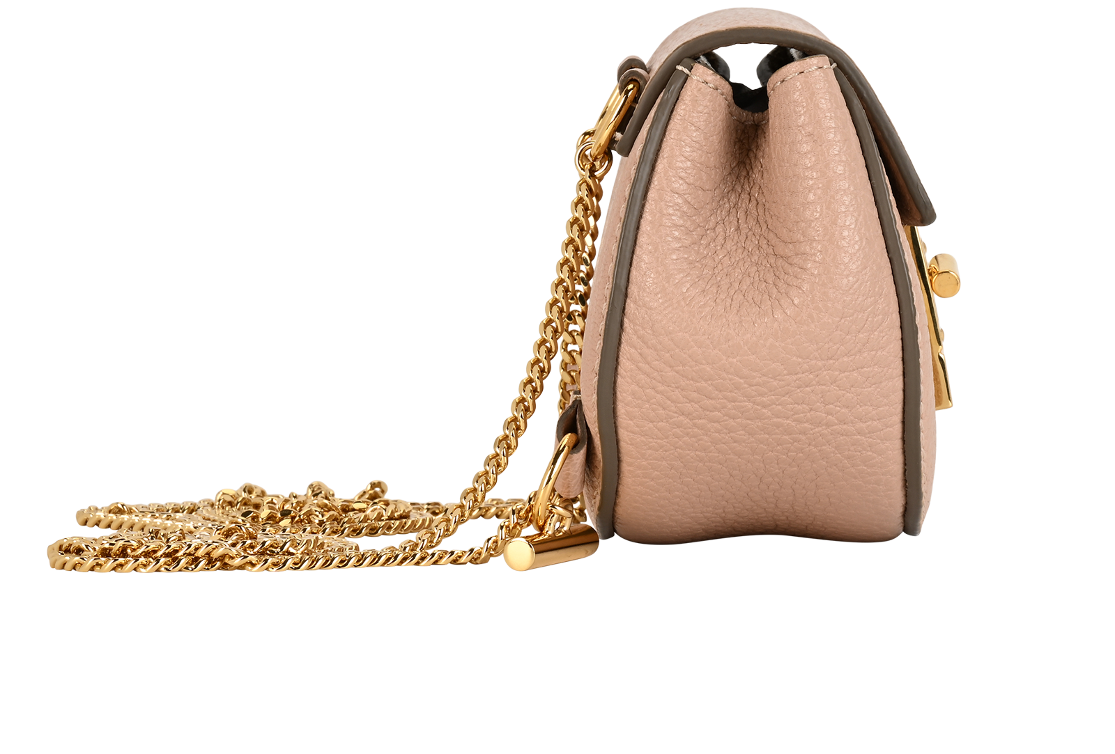 Small Drew, &pound;280, Handbags, Pink, Leather, Side view